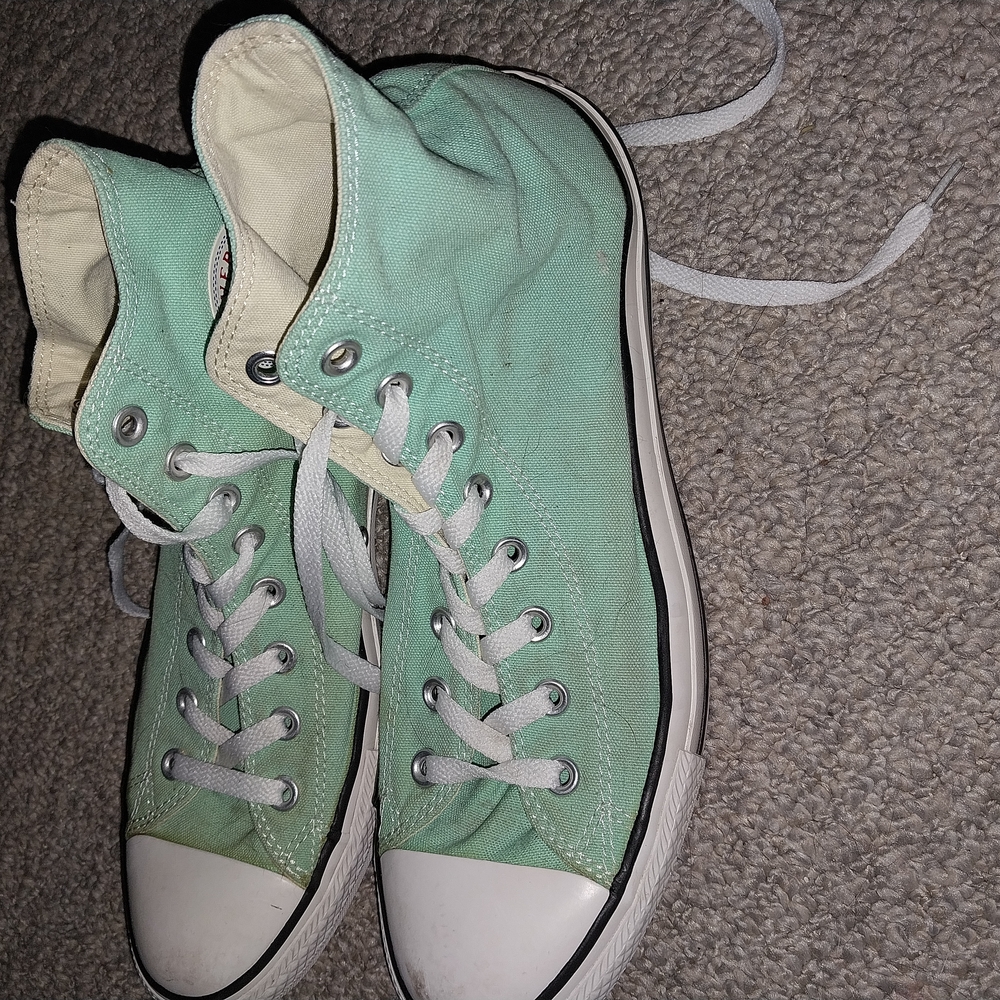 Converse Mint Green High-Top Sneakers